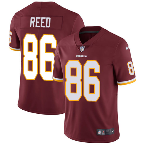 Nike Redskins #86 Jordan Reed Burgundy Red Team Color Youth Stitched NFL Vapor Untouchable Limited Jersey - Click Image to Close