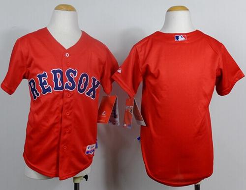 Red Sox Blank Red Cool Base Stitched Youth MLB Jersey