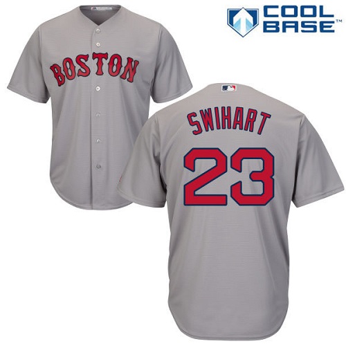 Red Sox #23 Blake Swihart Grey Cool Base Stitched Youth MLB Jersey - Click Image to Close