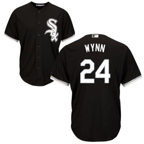 White Sox #24 Early Wynn Black Alternate Cool Base Stitched Youth MLB Jersey - Click Image to Close