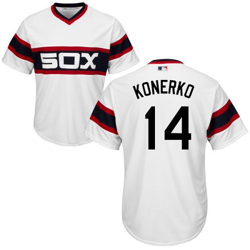 White Sox #14 Paul Konerko White Alternate Home Cool Base Stitched Youth MLB Jersey - Click Image to Close