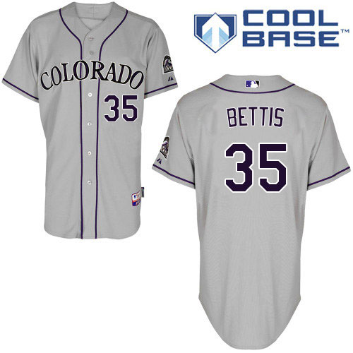 Rockies #35 Chad Bettis Grey Cool Base Stitched Youth MLB Jersey - Click Image to Close