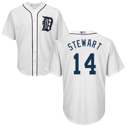 Tigers #14 Christin Stewart White Cool Base Stitched Youth Baseball Jersey - Click Image to Close