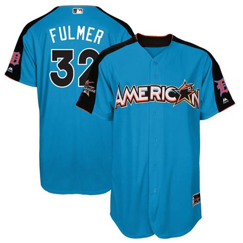 Tigers #32 Michael Fulmer Blue 2017 All-Star American League Stitched Youth MLB Jersey - Click Image to Close