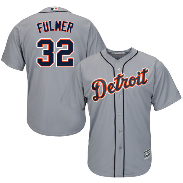 Tigers #32 Michael Fulmer Grey Cool Base Stitched Youth MLB Jersey