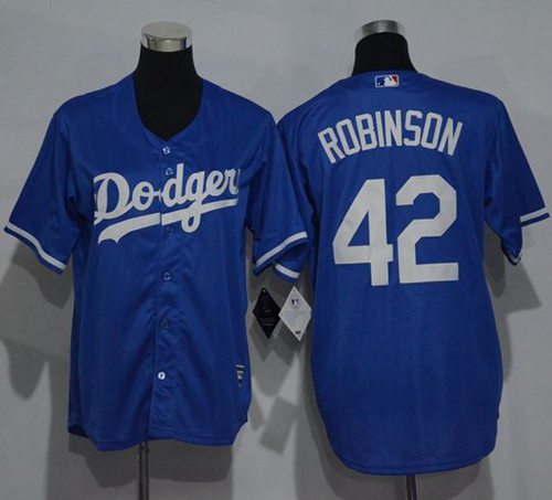 Dodgers #42 Jackie Robinson Blue Cool Base Stitched Youth MLB Jersey