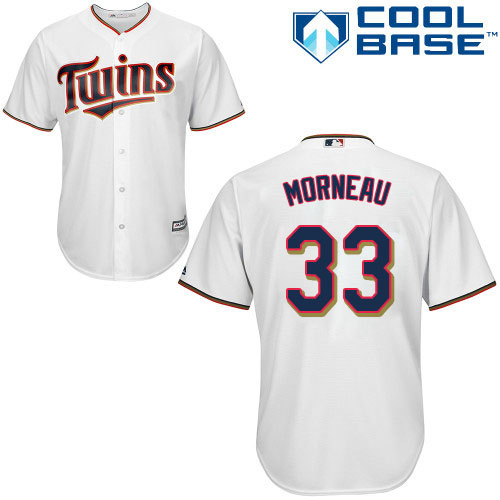 Twins #33 Justin Morneau White Cool Base Stitched Youth MLB Jersey