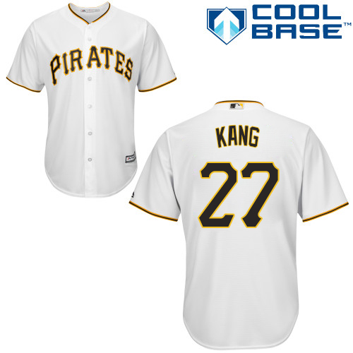 Pirates #27 Jung-ho Kang White Cool Base Stitched Youth MLB Jersey