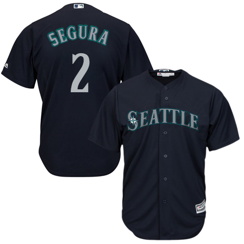 Mariners #2 Jean Segura Navy Blue Cool Base Stitched Youth MLB Jersey