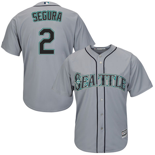 Mariners #2 Jean Segura Grey Cool Base Stitched Youth MLB Jersey