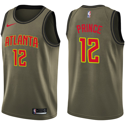 Nike Hawks #12 Taurean Prince Green Salute to Service Youth NBA Swingman Jersey