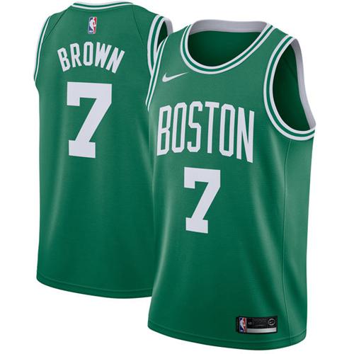 Nike Celtics #7 Jaylen Brown Green Youth NBA Swingman Icon Edition Jersey