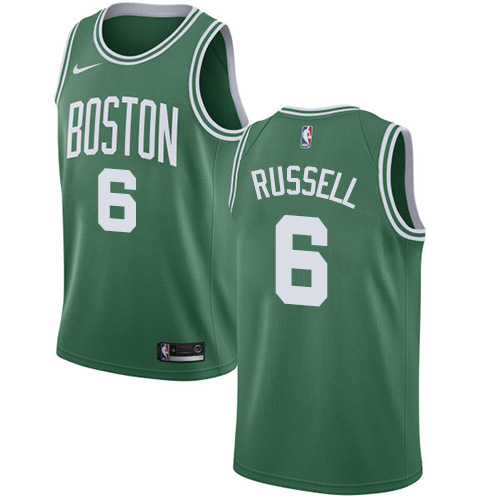 Nike Celtics #6 Bill Russell Green Youth NBA Swingman Icon Edition Jersey - Click Image to Close