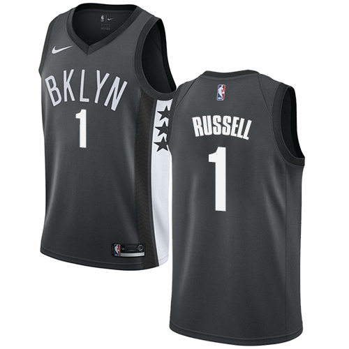 Nike Nets #1 D'Angelo Russell Gray Youth NBA Swingman Statement Edition Jersey