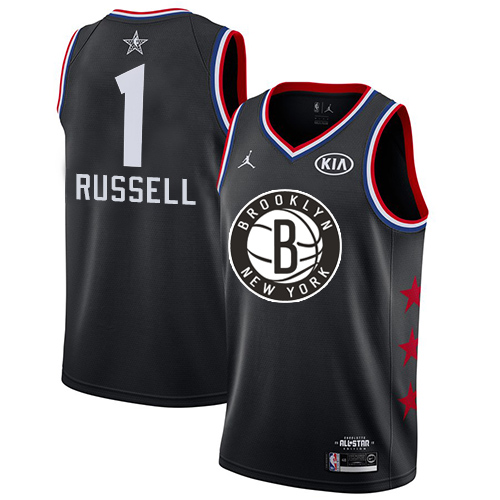 Nike Nets #1 D'Angelo Russell Black Youth NBA Jordan Swingman 2019 All-Star Game Jersey