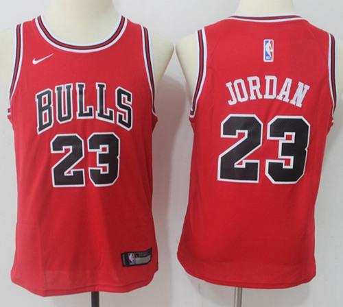 Nike Bulls #23 Michael Jordan Red Youth NBA Swingman Icon Edition Jersey