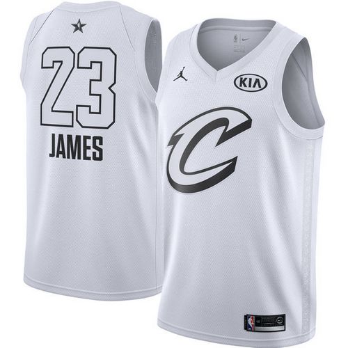 Nike Cavaliers #23 LeBron James White Youth NBA Jordan Swingman 2018 All-Star Game Jersey