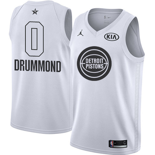 Nike Pistons #0 Andre Drummond White Youth NBA Jordan Swingman 2018 All-Star Game Jersey