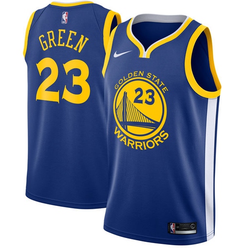 Nike Warriors #23 Draymond Green Blue Youth NBA Swingman Icon Edition Jersey