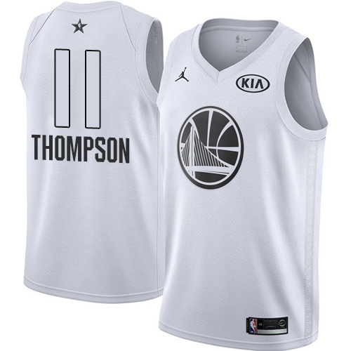 Nike Warriors #11 Klay Thompson White Youth NBA Jordan Swingman 2018 All-Star Game Jersey