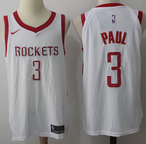 Nike Rockets #3 Chris Paul White Youth NBA Swingman Association Edition Jersey