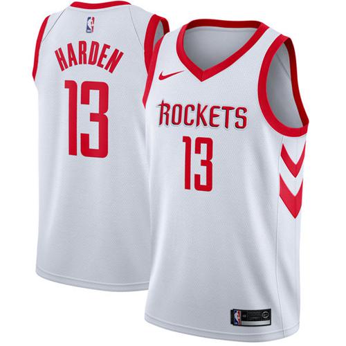 Nike Rockets #13 James Harden White Youth NBA Swingman Association Edition Jersey