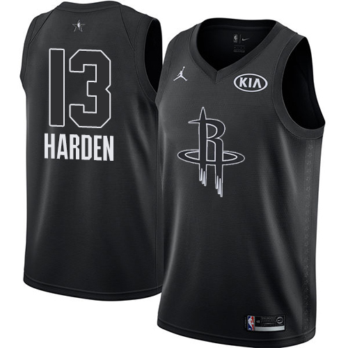 Nike Rockets #13 James Harden Black Youth NBA Jordan Swingman 2018 All-Star Game Jersey