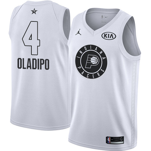 Nike Pacers #4 Victor Oladipo White Youth NBA Jordan Swingman 2018 All-Star Game Jersey