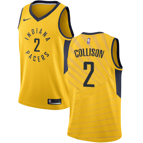 Nike Pacers #2 Darren Collison Gold Youth NBA Swingman Statement Edition Jersey