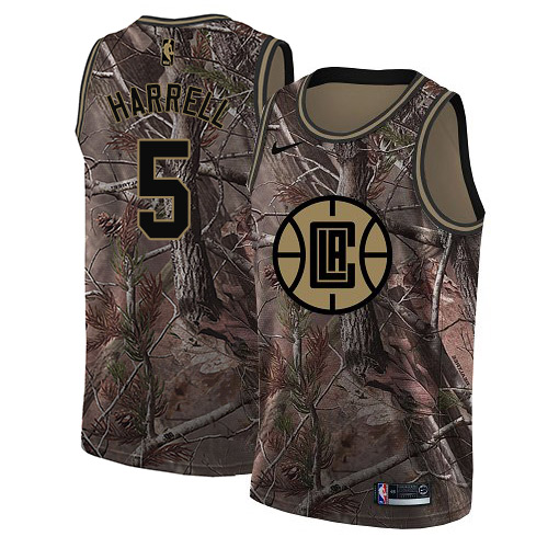 Nike Clippers #5 Montrezl Harrell Camo Youth NBA Swingman Realtree Collection Jersey - Click Image to Close