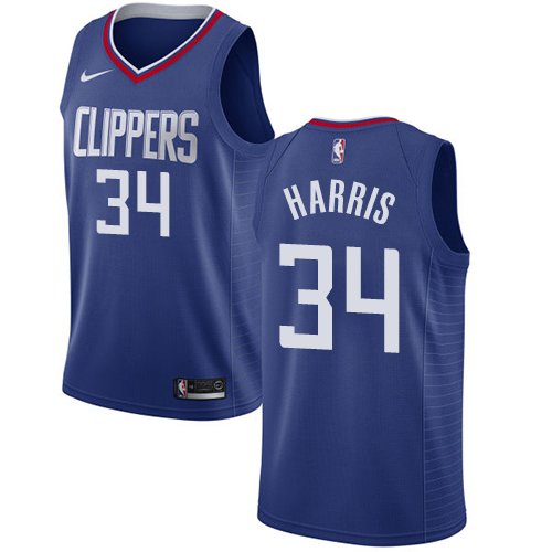 Nike Clippers #34 Tobias Harris Blue Youth NBA Swingman Icon Edition Jersey