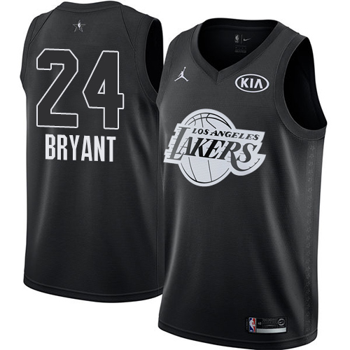 Nike Lakers #24 Kobe Bryant Black Youth NBA Jordan Swingman 2018 All-Star Game Jersey