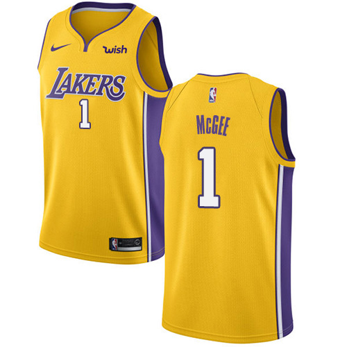 Nike Lakers #1 JaVale McGee Gold Youth NBA Swingman Icon Edition Jersey - Click Image to Close