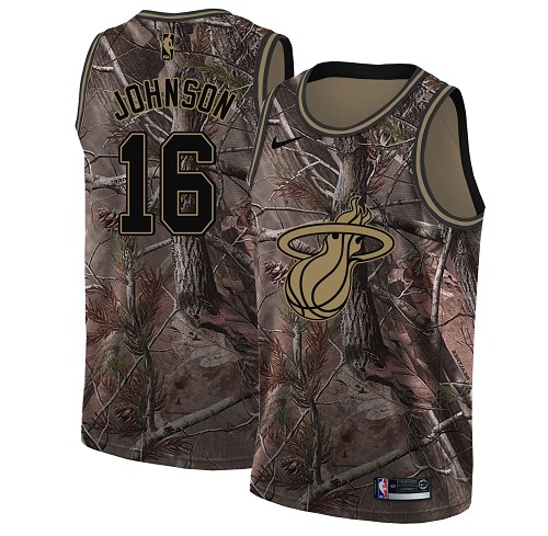 Nike Heat #16 James Johnson Camo Youth NBA Swingman Realtree Collection Jersey