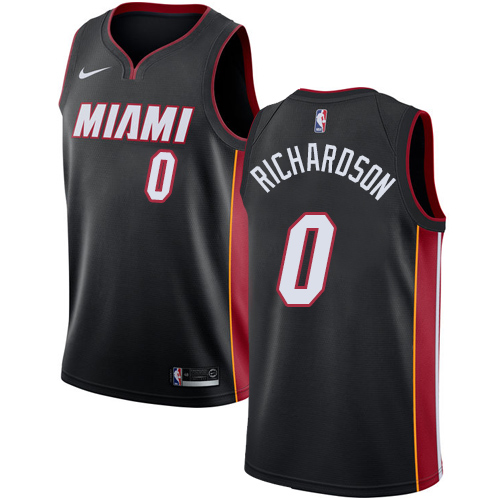 Nike Heat #0 Josh Richardson Black Youth NBA Swingman Icon Edition Jersey