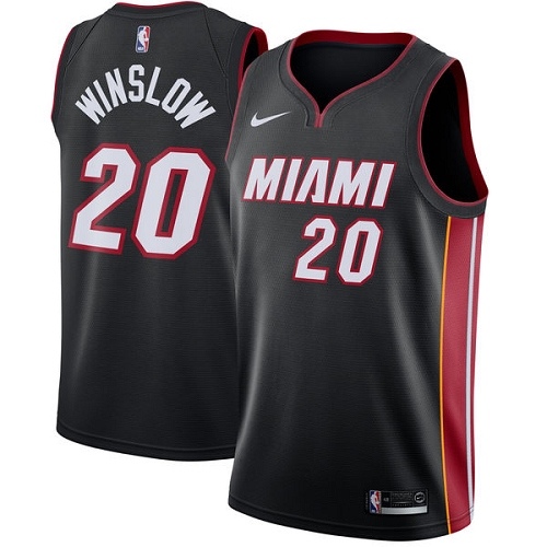 Nike Heat #20 Justise Winslow Black Youth NBA Swingman Icon Edition Jersey