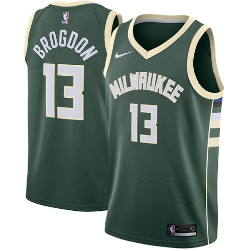 Nike Bucks #13 Malcolm Brogdon Green Youth NBA Swingman Icon Edition Jersey