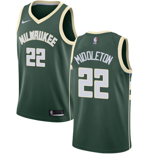 Nike Bucks #22 Khris Middleton Green Youth NBA Swingman Icon Edition Jersey