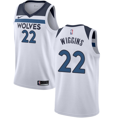 Nike Timberwolves #22 Andrew Wiggins White Youth NBA Swingman Association Edition Jersey