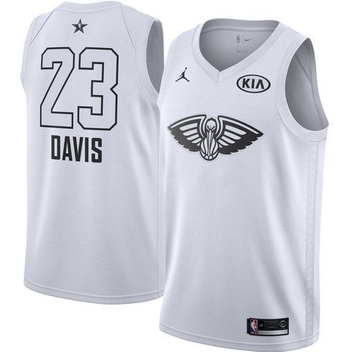 Nike Pelicans #23 Anthony Davis White Youth NBA Jordan Swingman 2018 All-Star Game Jersey