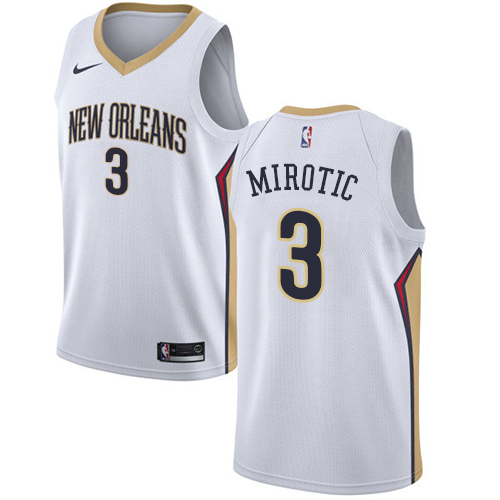 Nike Pelicans #3 Nikola Mirotic White Youth NBA Swingman Association Edition Jersey