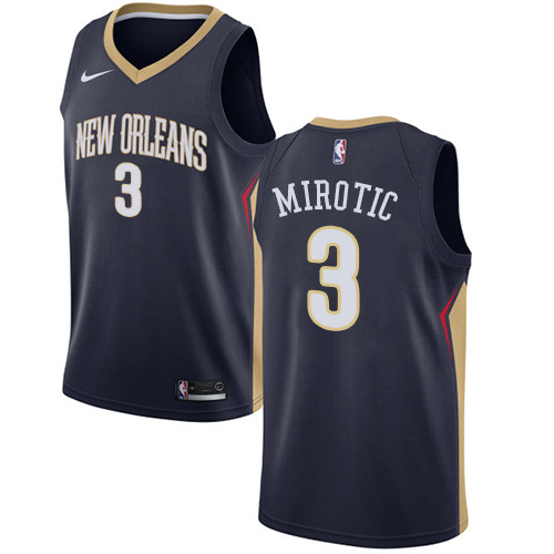 Nike Pelicans #3 Nikola Mirotic Navy Youth NBA Swingman Icon Edition Jersey