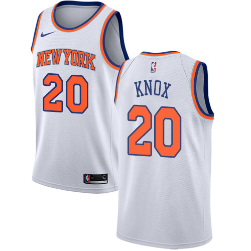 Nike Knicks #20 Kevin Knox White Youth NBA Swingman Association Edition Jersey