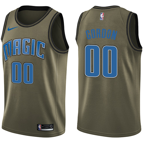 Nike Magic #00 Aaron Gordon Green Salute to Service Youth NBA Swingman Jersey