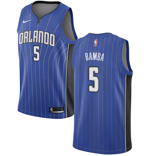 Nike Magic #5 Mohamed Bamba Royal Youth NBA Swingman Icon Edition Jersey