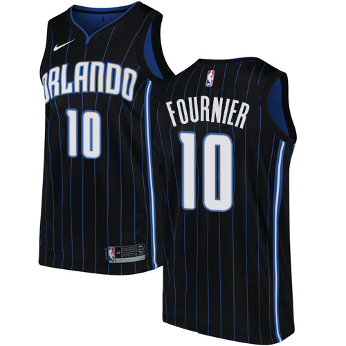 Nike Magic #10 Evan Fournier Black Youth NBA Swingman Statement Edition Jersey