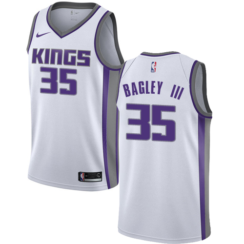 Nike Kings #35 Marvin Bagley III White Youth NBA Swingman Association Edition Jersey - Click Image to Close