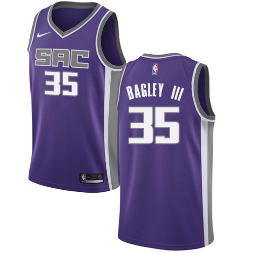 Nike Kings #35 Marvin Bagley III Purple Youth NBA Swingman Icon Edition Jersey - Click Image to Close