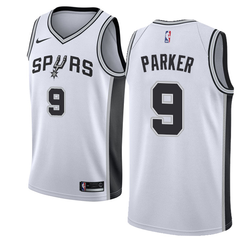 Nike Spurs #9 Tony Parker White Youth NBA Swingman Association Edition Jersey