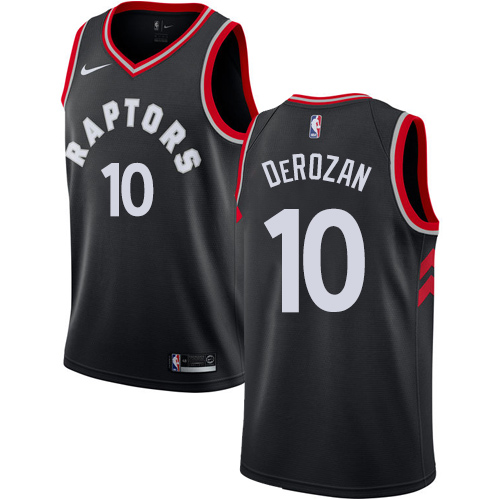 Nike Raptors #10 DeMar DeRozan Black Youth NBA Swingman Statement Edition Jersey